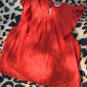 Kate Spade Vibrant Orange Top